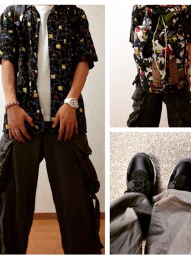 「アイテム（バングル/リストバンド）」を使った、ryoh.sさん（メンズ・170cm・20代）の夏コーディネート
