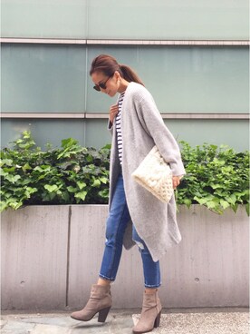 「rag & bone（ラグアンドボーン）のアイテム（ブーツ）」を使った、Honey_conaさん（レディース・164cm）の秋コーディネート