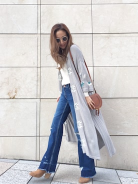 「rag & bone（ラグアンドボーン）のアイテム（ブーツ）」を使った、Honey_conaさん（レディース・164cm）の秋コーディネート