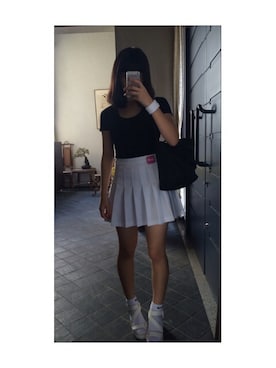 「アイテム（バングル/リストバンド）」を使った、☁️ショコ☁️さん（レディース・156cm・10代）の夏コーディネート