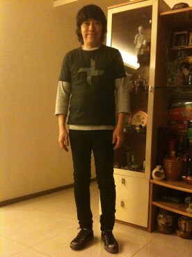 「WHEREABOUTS（ウェアラバウツ）のアイテム」を使った、Eddie さん（メンズ・168cm）の秋コーディネート