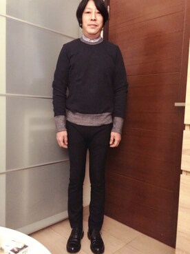 「wings+horns（ウィングスアンドホーンズ）のアイテム」を使った、Eddie さん（メンズ・168cm）の秋コーディネート