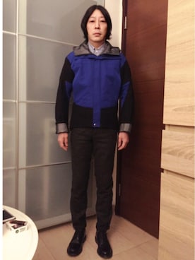 「JUNYA WATANABE MAN（ジュンヤワタナベマン）のアイテム（ニット/セーター）」を使った、Eddie さん（メンズ・168cm）の冬コーディネート