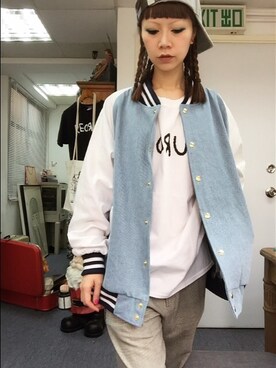 「JOYRICH」｜「アイテム（デニムジャケット）」を使った、ekeeさん（レディース・166cm）の春コーディネート