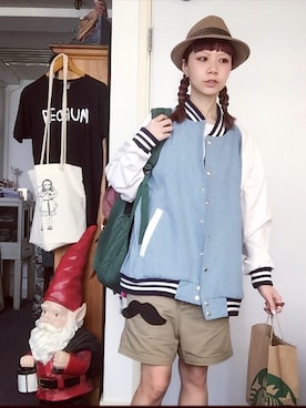 「holiday」｜「アイテム（デニムジャケット）」を使った、ekeeさん（レディース・166cm）の春コーディネート