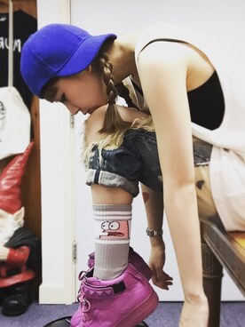 「meeh（ミー）のアイテム」を使った、ekeeさん（レディース・166cm）の春コーディネート