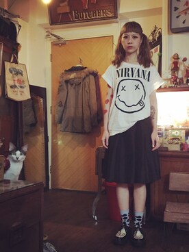 「FOREVER 21（フォーエバー トゥエンティーワン）のアイテム」を使った、ekeeさん（レディース・166cm）の夏コーディネート