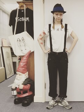 「MARANT ETOILE（マランエトワール）のアイテム（オールインワン・サロペット）」を使った、ekeeさん（レディース・166cm）の夏コーディネート