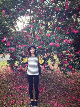 「Miraのアイテム（トップス、その他）」を使った、Doraさん（レディース）の秋コーディネート