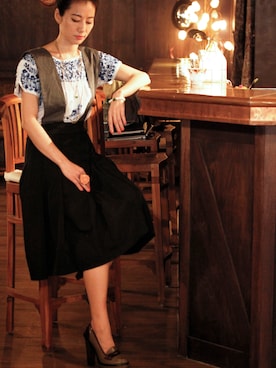 「OPENING CEREMONY（オープニングセレモニー）のアイテム（シューズ）」を使った、momo'smarch_handmade_jewelleryさん（レディース・164cm）の夏コーディネート