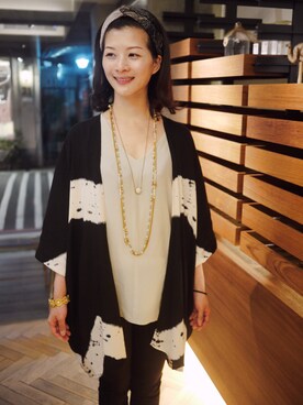 「TRIP」｜「アイテム（アクセサリー）」を使った、momo'smarch_handmade_jewelleryさん（レディース・162cm）の夏コーディネート