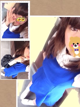 「ブルー x ホワイト」｜なーしゃさん（レディース・161cm）の春コーディネート