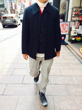 「And A（アンドエー）のアイテム（その他アウター）」を使った、takkyu.n さん（メンズ・173cm）の冬コーディネート