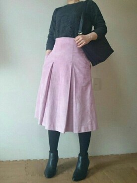 「JEANASIS（ジーナシス）のアイテム（ブーティ）」を使った、momさん（レディース・157cm）の秋コーディネート