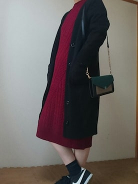 「さむい！」｜momさん（レディース・157cm）の秋コーディネート
