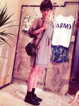 「TORY BURCH（トリーバーチ）のアイテム」を使った、aiさん（レディース・168cm）の夏コーディネート