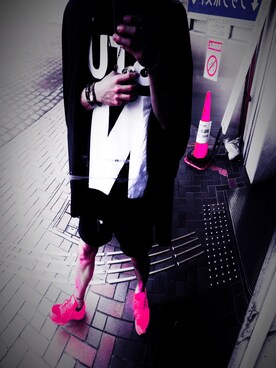 「handmade」｜「アイテム（アナログ腕時計）」を使った、peko™️さん（メンズ・180cm）の夏コーディネート