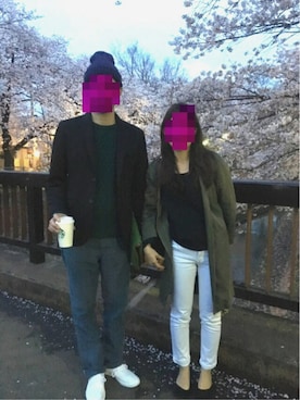 にじおさん（メンズ・179cm）の春コーディネート