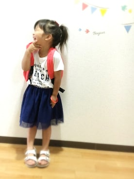 「BBCのアイテム」を使った、yuko*さん（キッズ・100cm）の夏コーディネート