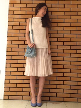 yukaさんの「フローラエンブロイダリースカート」を使ったコーディネート