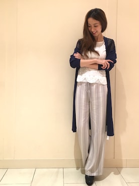 「透け」｜yukaさん（レディース・165cm）の春コーディネート