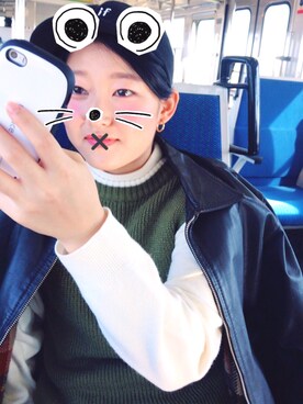 「good thing（グッドシング）のアイテム」を使った、Nagisaさん（レディース・152cm）の冬コーディネート