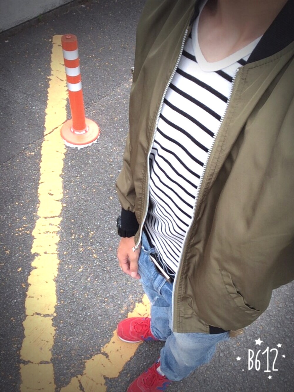 「肌寒い今日、アウター」｜「DIESELのアイテム（ベルト、ブラック系）」を使った、RYOTOさん（メンズ・174cm）の夏コーディネートの1枚目の写真