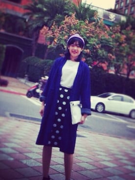 「skirt」｜「アイテム（フレグランス）」を使った、Lauren Hsuさん（レディース・163cm）の秋コーディネート