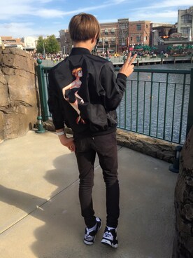 「JOYRICH」｜「アイテム（ブルゾン）」を使った、KITさん（メンズ・169cm）の秋コーディネート