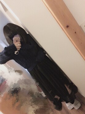 「スリッパ」｜「アイテム（その他）」を使った、ぽんずさん（レディース・157cm）の秋コーディネート