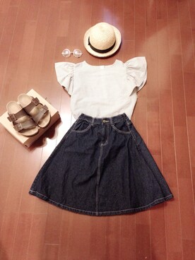 chihiromukaiさん（レディース・160cm）の夏コーディネート