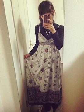 「Michal Negrin（ミハエル ネグリン）のアイテム（アクセサリー）」を使った、Ｋコ/BAILA専属読者モデルさん（レディース・155cm）の冬コーディネート