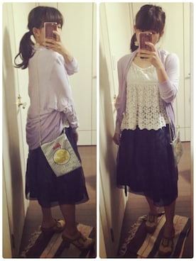 「ISBIT（アイズビット）のアイテム（トップス）」を使った、Ｋコ/BAILA専属読者モデルさん（レディース・155cm）の春コーディネート