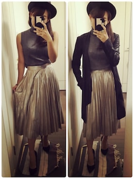 「index（インデックス）のアイテム（ハット）」を使った、Ｋコ/BAILA専属読者モデルさん（レディース・155cm）の秋コーディネート