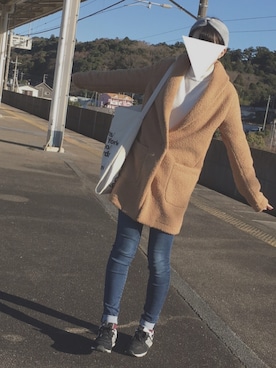 Rikoさん（レディース・160cm）の冬コーディネート