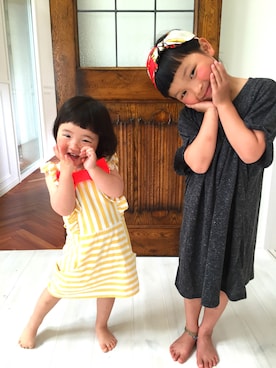 「CIAOPANIC（チャオパニック）のアイテム」を使った、noriさん（キッズ・110cm）の春コーディネート