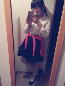 小西恵菜さんの「☆LOWRYS FARM☆ウエストギャザーボリュームスカート 545621」を使ったコーディネート