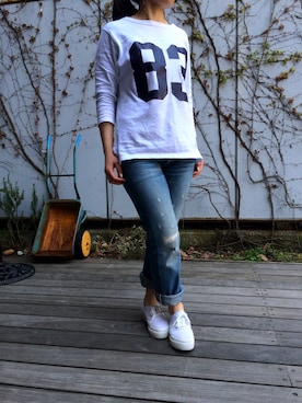 「green（グリーン）のアイテム（パンツ）」を使った、jamesyukiさん（レディース・152cm）の春コーディネート