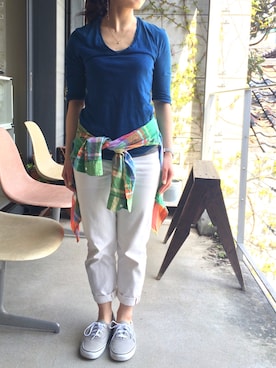 「EAIRTH（アース）のアイテム」を使った、jamesyukiさん（レディース・152cm）の春コーディネート