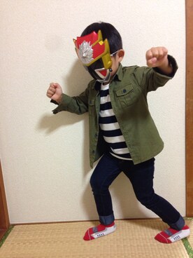 ha-☆さん（キッズ・100cm）の秋コーディネート