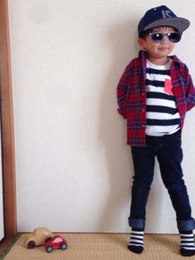 ha-☆さん（キッズ・100cm）の秋コーディネート