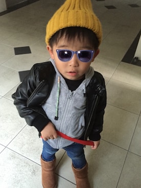 ha-☆さん（キッズ・100cm）の秋コーディネート