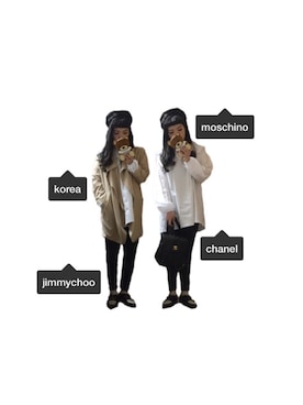「chanel」｜「アイテム（トレンチコート）」を使った、G O Nさん（レディース・158cm）の春コーディネート