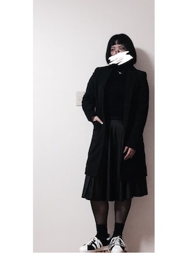 「PRADA（プラダ）のアイテム（ナイロンジャケット）」を使った、G O Nさん（レディース・158cm）の秋コーディネート