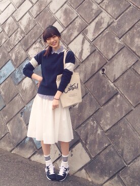 森本奈緒さん(レディース・168cm)の春コーディネート