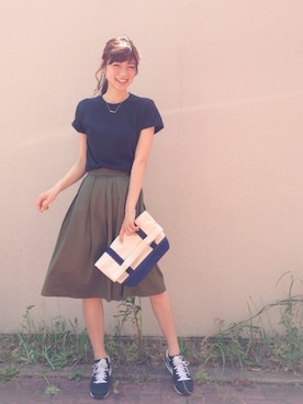 森本奈緒さん（レディース・168cm）の春コーディネート