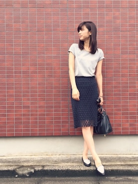 森本奈緒さん（レディース・168cm）の秋コーディネート