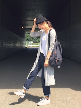 森本奈緒さん（レディース・168cm）の秋コーディネート