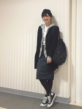 森本奈緒さん（レディース・168cm）の春コーディネート