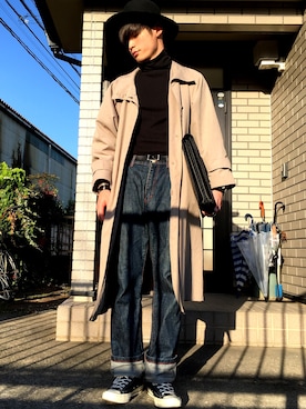「Yves Saint Laurent（イヴサンローラン）のアイテム（バッグ）」を使った、shinoさん（メンズ・176cm）の秋コーディネート